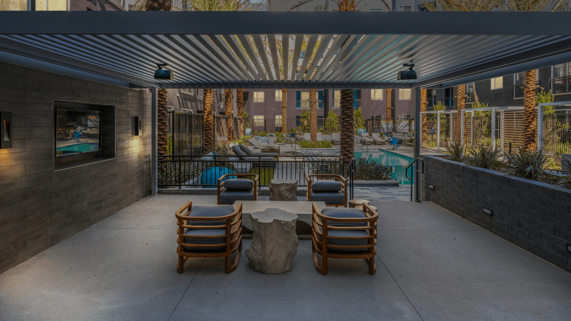 Outdoor patio living space